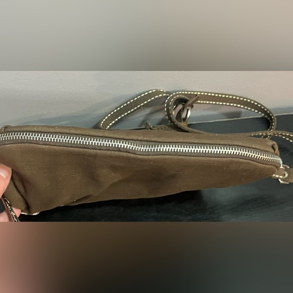 Thirty-One Brown‎ Expandable Adjustable Strap Crossbody Brown and Pink Plaid - Picture 12 of 13